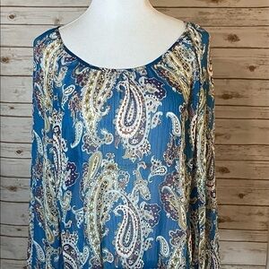 Lucky Brand bohemian peasant top